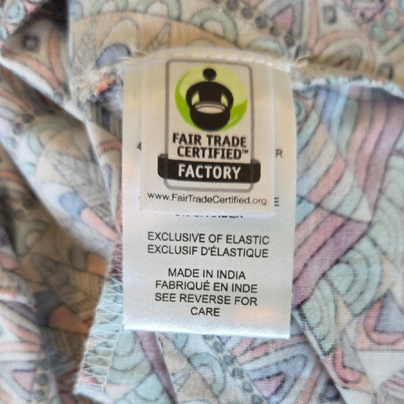 Adventura Celia Organic Cotton Blue and Purple Sleeveless Midi Sundress Size S - Picture 11 of 14